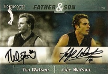 2010 Watson Father and Son Signature Card